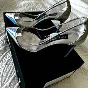 Dolce & Gabbana NEW cardinale decollete pvc strobo irridecent pumps heels